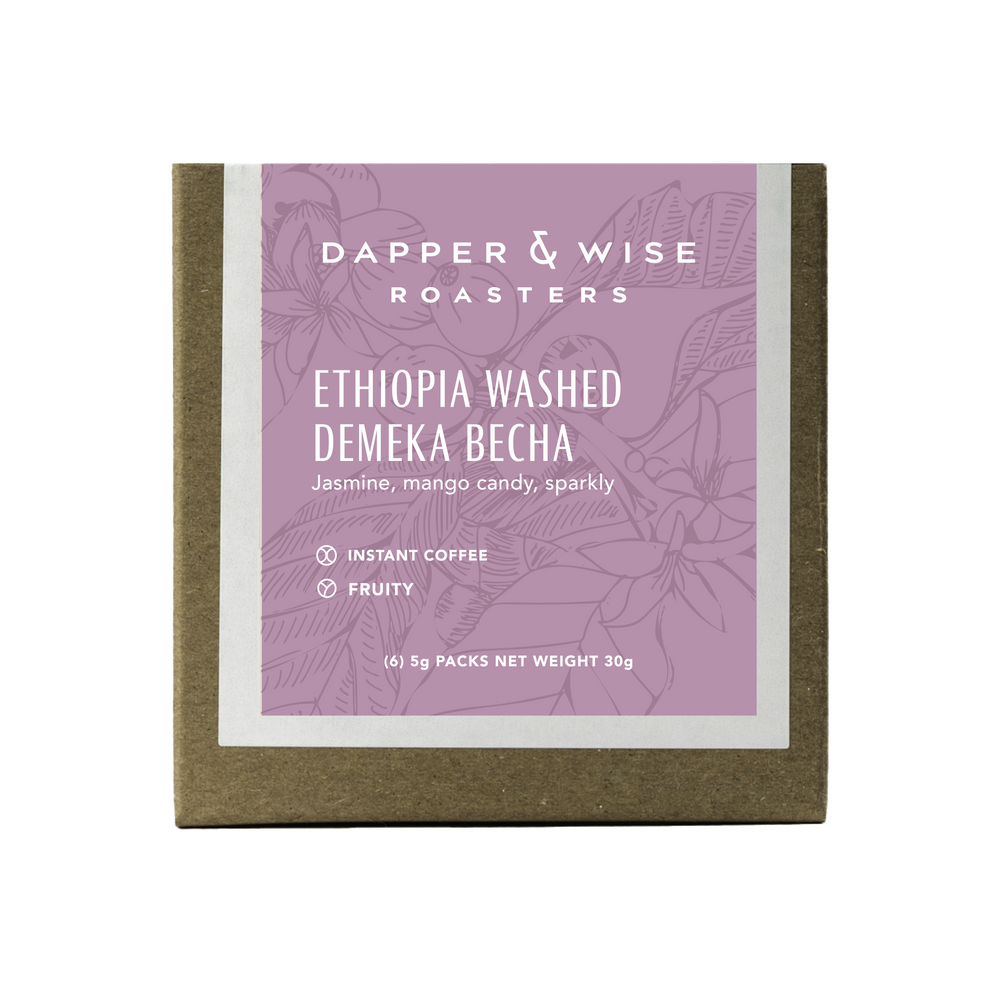 Ethiopia Washed Demeka Becha Instant Coffee (6pk)