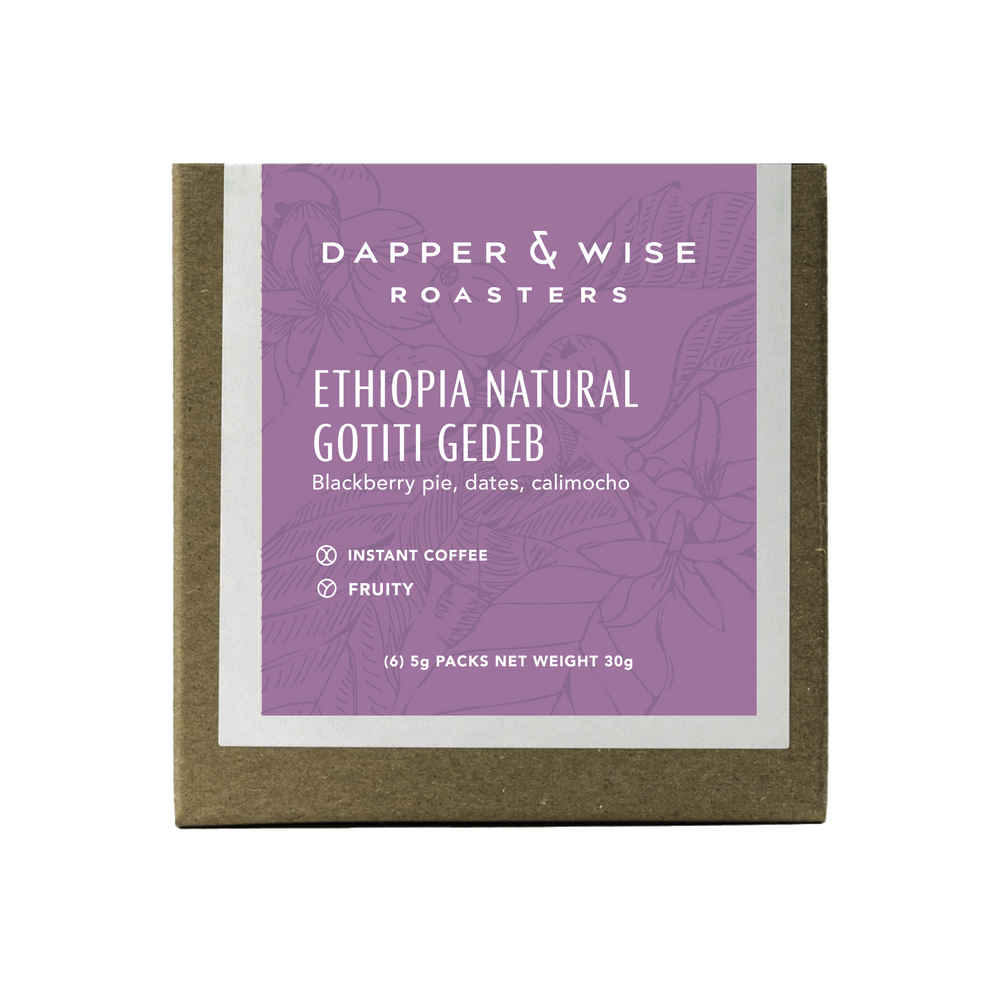 Ethiopia Natural Gotiti Gedeb Instant Coffee (6pk)